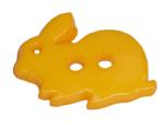 Kinderknopf als Hase in dunkelgelb 18 mm